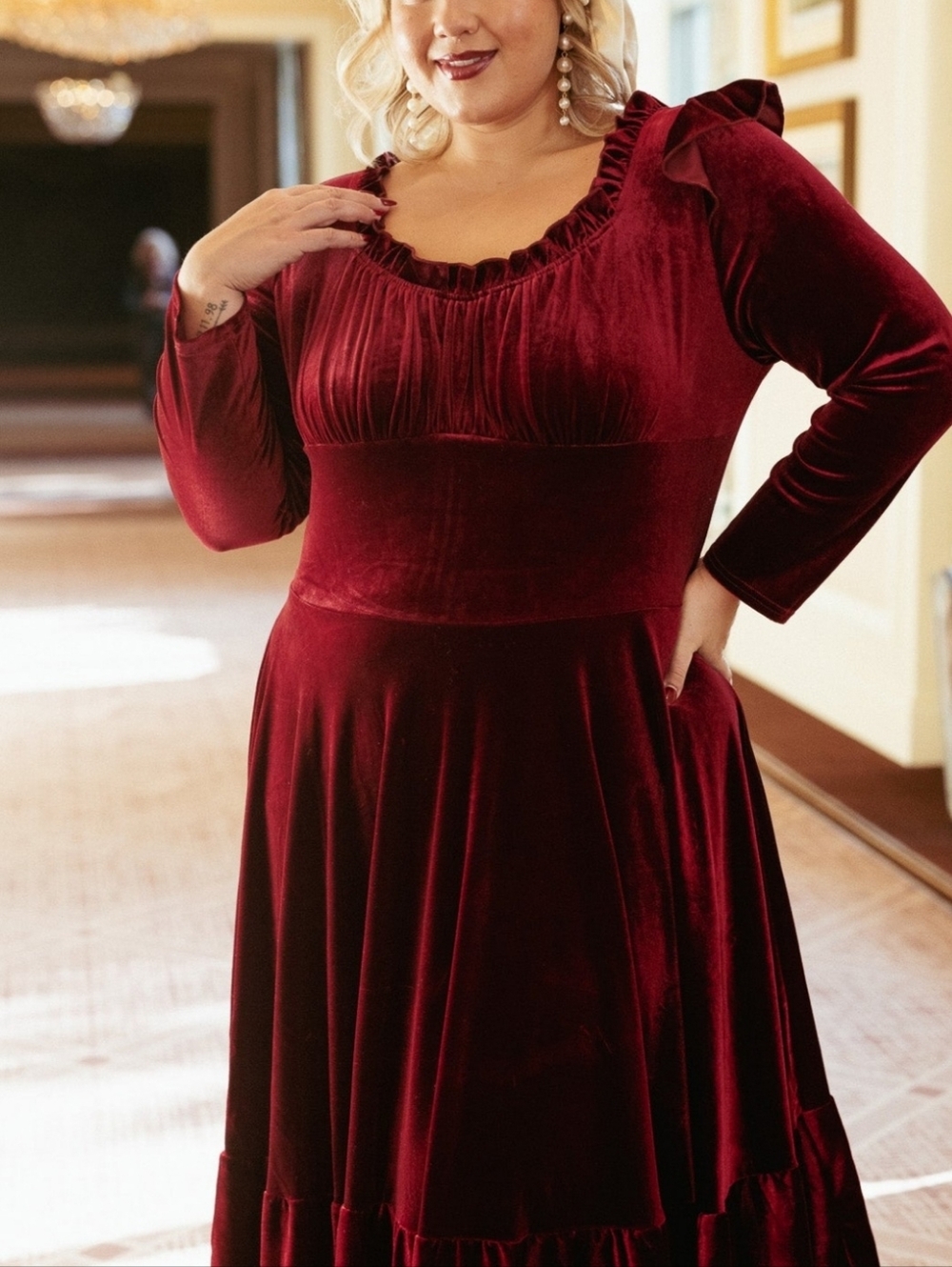 NWT 3X IVY CITY CLEOPATRA FLARE DRESS